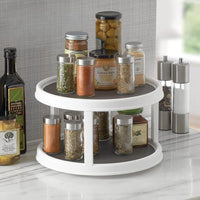 Thumbnail for Double Layer 360° Rotating Spice Rack Organizer