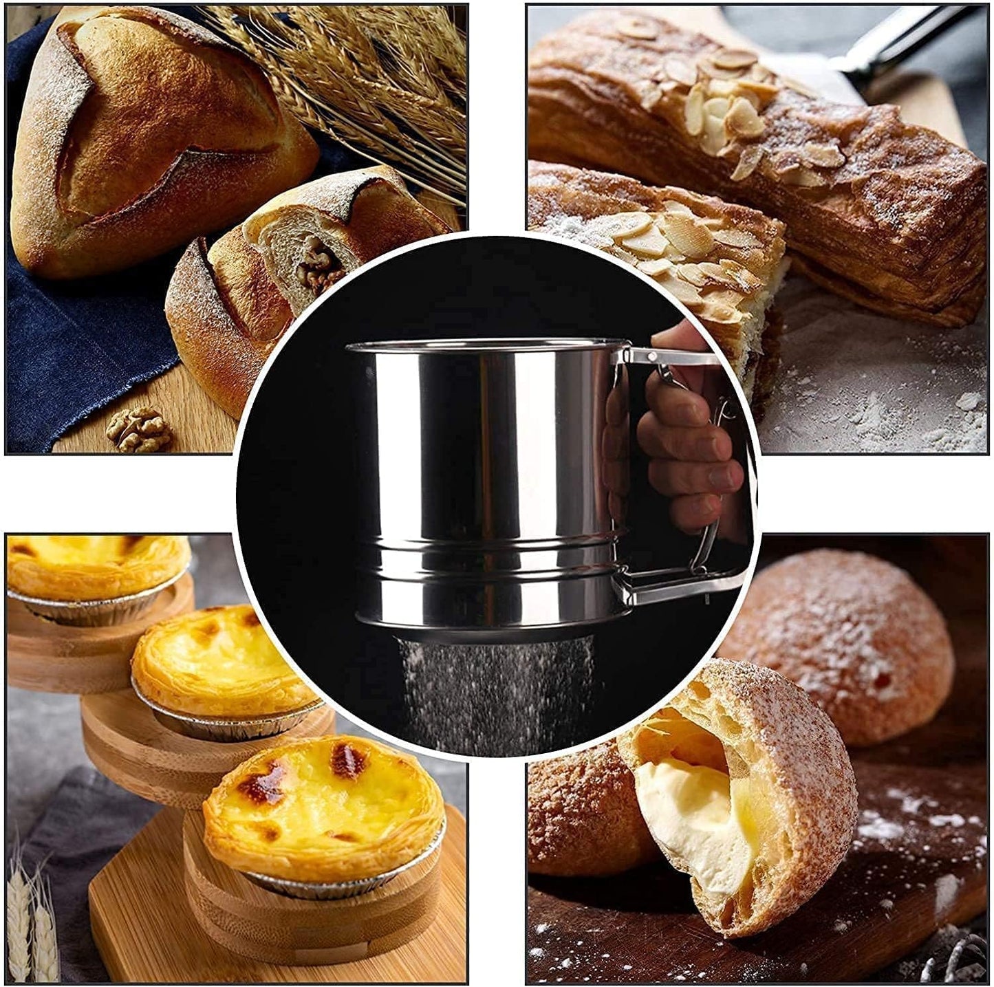 Stainless Steel Flour & Sugar Sifter
