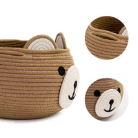 Thumbnail for Laundry Panda Basket, Nursery Organizers and Storage (Beige)