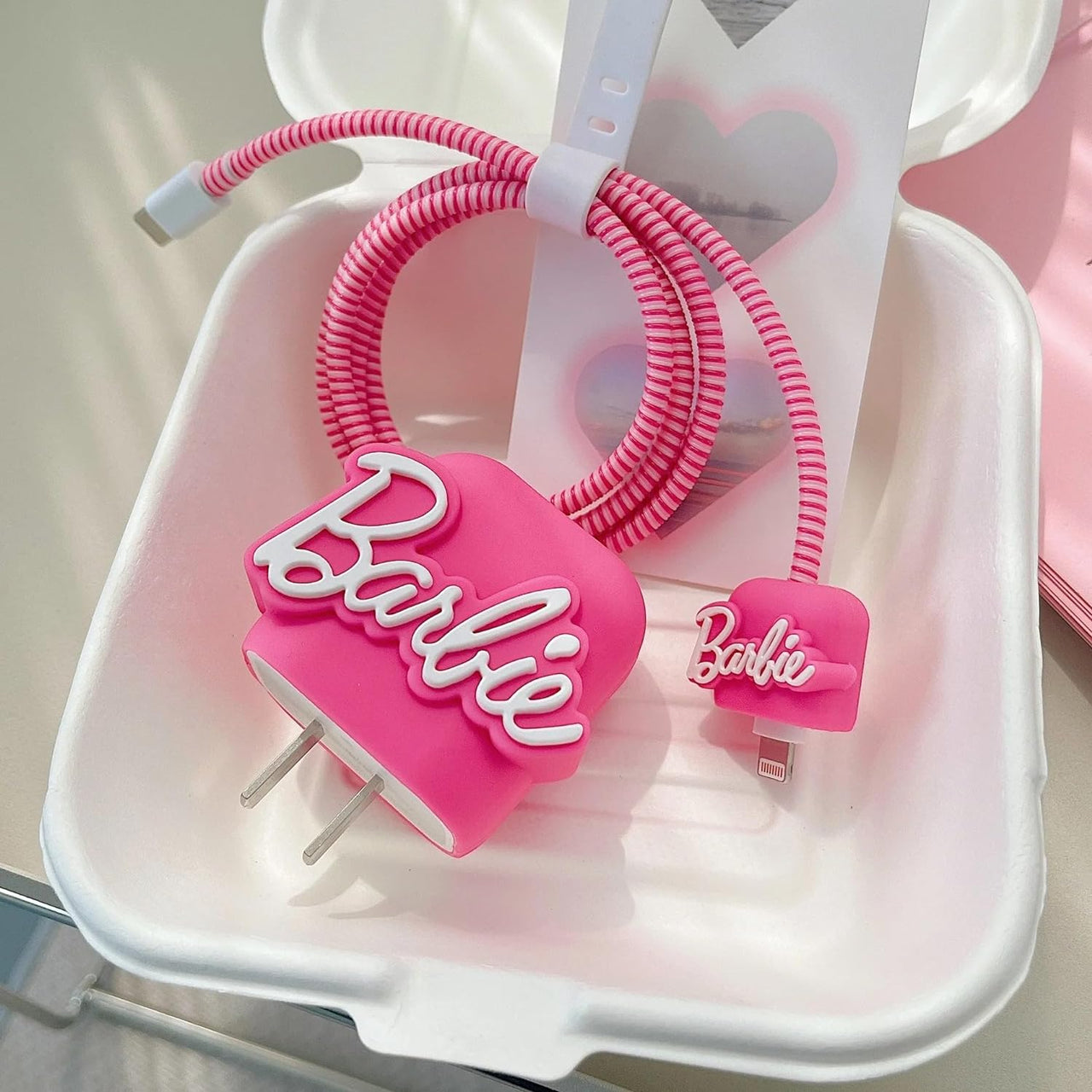 Very Beautiful Barbie Silicon Apple iPhone Charger Case