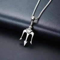 Thumbnail for Classic Fashion Trident Pendant Necklace for Men