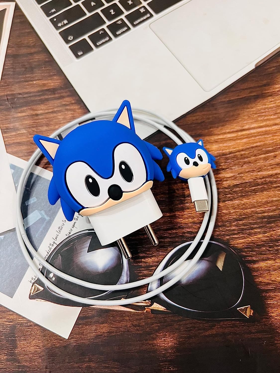 Super Cute Sonic Silicon Apple iPhone Charger Case