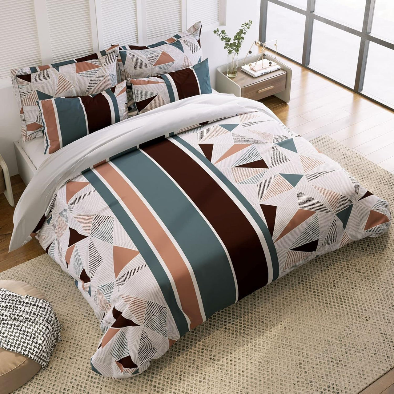 Super Soft King Size Elastic Fitted Double Bedsheet With 2 Pillow Cover