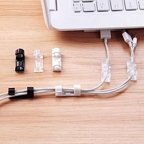 (Buy 1 Get 1 Free) Self Adhesive Cable Clips Wire Manager (Total 40 Pcs)