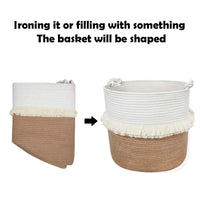 Thumbnail for Large Woven Storage Baskets, Jute