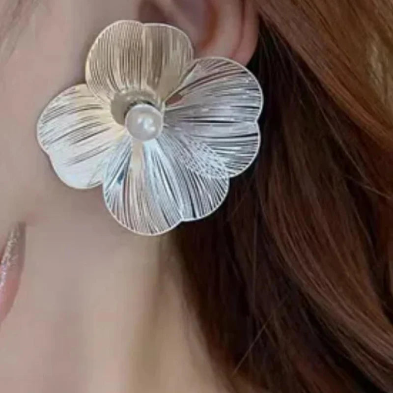 Anti Tarnish Flower Earrings Studs for women