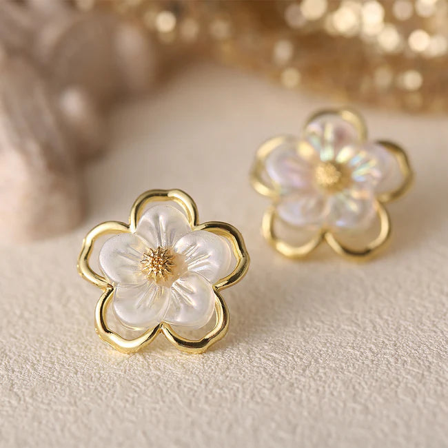 Flower Ear studs for women