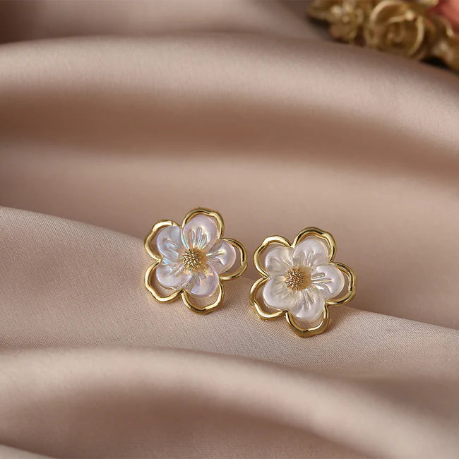 Flower Ear studs for women