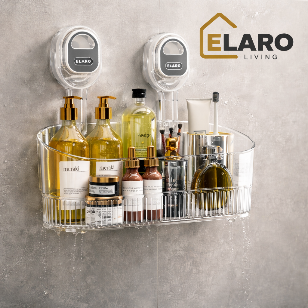 Elaro Living Waterproof Bathroom Wall Organizer