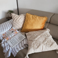 Thumbnail for DNA Tassel Weave Cushion Cover (16x16 Inches, Set of 2)