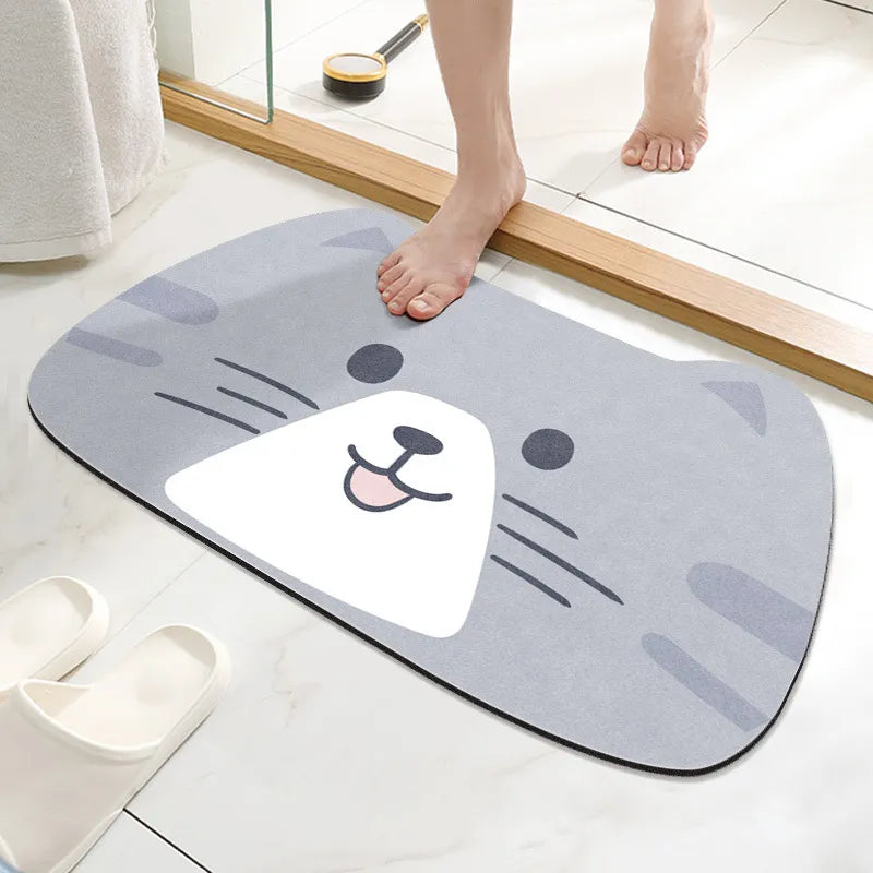 Cute Cat Shape Anti-Slip Bathroom Mat