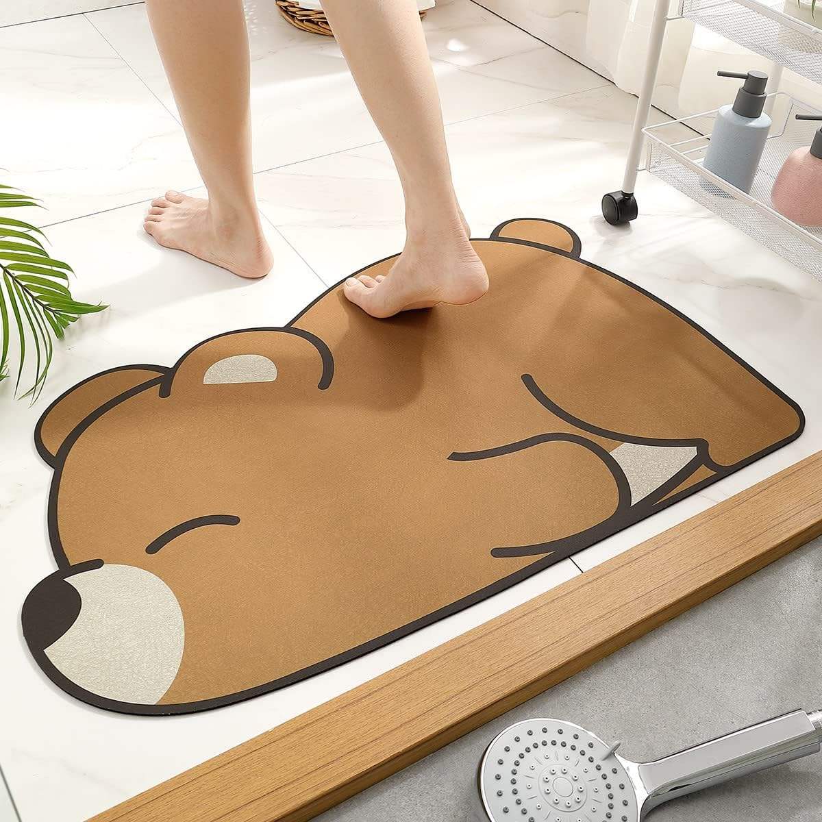 Cute Bear Shape Super Absorbent Anti-Slip Bathroom Mat