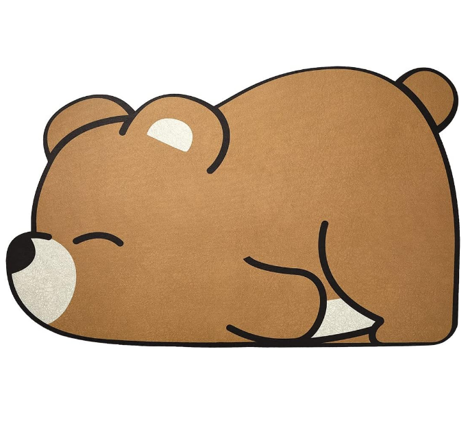 Cute Bear Shape Super Absorbent Anti-Slip Bathroom Mat