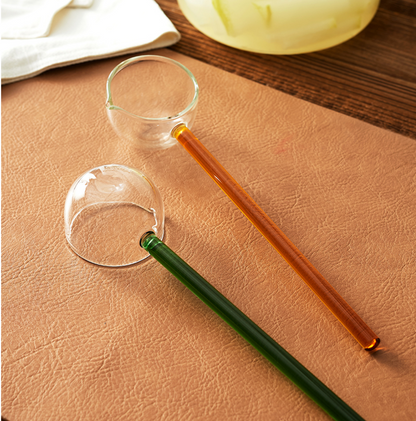 Heat Resistant High Borosilicate Glass Spoon