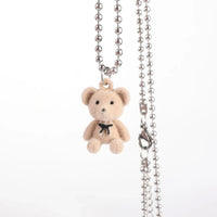 Thumbnail for Cute Brown teddy long neck chain