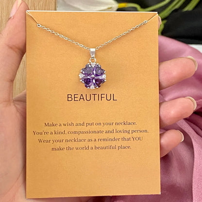 Premium Lavender Flower Shape Necklace