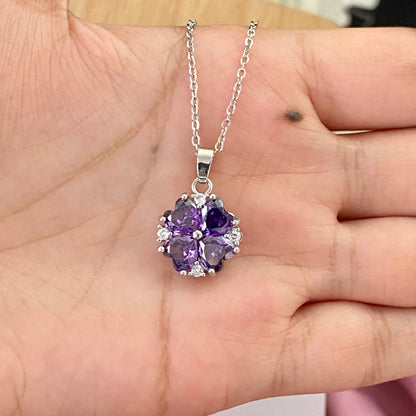 Premium Lavender Flower Shape Necklace