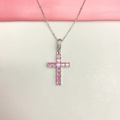 Stainless Steel Silver Cross Necklace