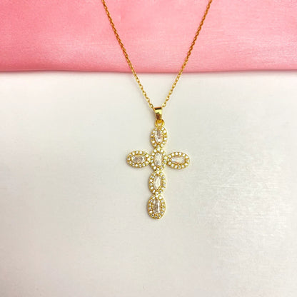 Stainless Steel Cross Pendant Necklace