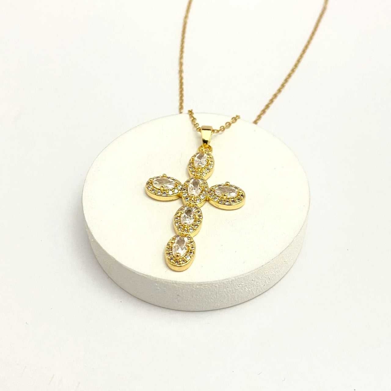 Stainless Steel Cross Pendant Necklace