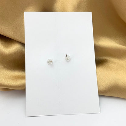 Trendy White Heart Designed Stud Korean Earrings | Perfect For Dailywear