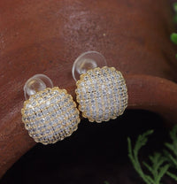 Thumbnail for Square Shape Cubic Zircon Korean Earring - KRNER 5119