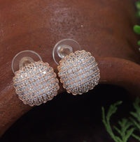 Thumbnail for Square Shape Cubic Zircon Korean Earring - KRNER 5119