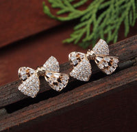 Thumbnail for Bowknot Cubic Zirconia Korean Earring - KRNER 5125