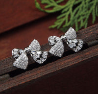 Thumbnail for Bowknot Cubic Zirconia Korean Earring - KRNER 5125