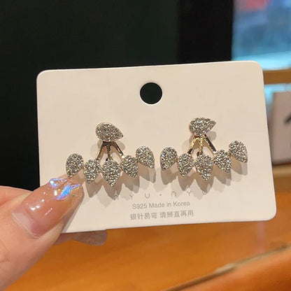 Zircon and Stone drop Earrings