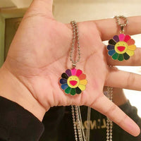 Thumbnail for Colourful flower neck chain