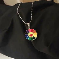 Thumbnail for Colourful flower neck chain