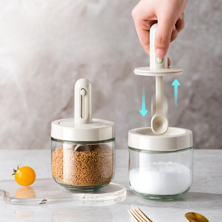 Smart Spoon Glass Spice Jar