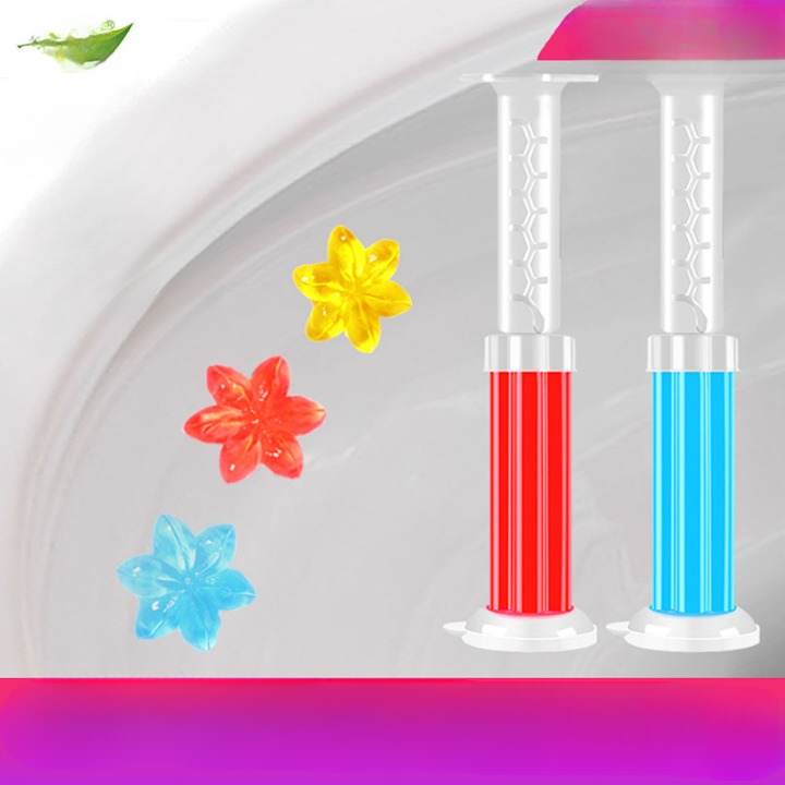 Flower Stamp Toilet Gel Cleaner With Floral Freshness
