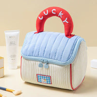 Thumbnail for Portable Lucky Handle Makeup Storage Bag