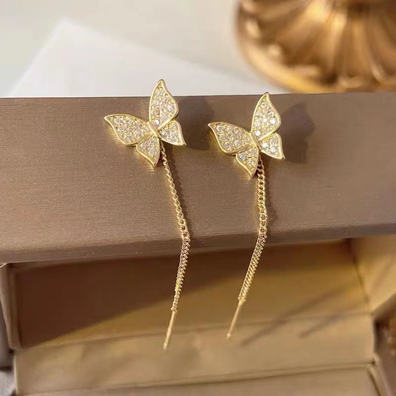 Golden Butterfly Shape Korean earring