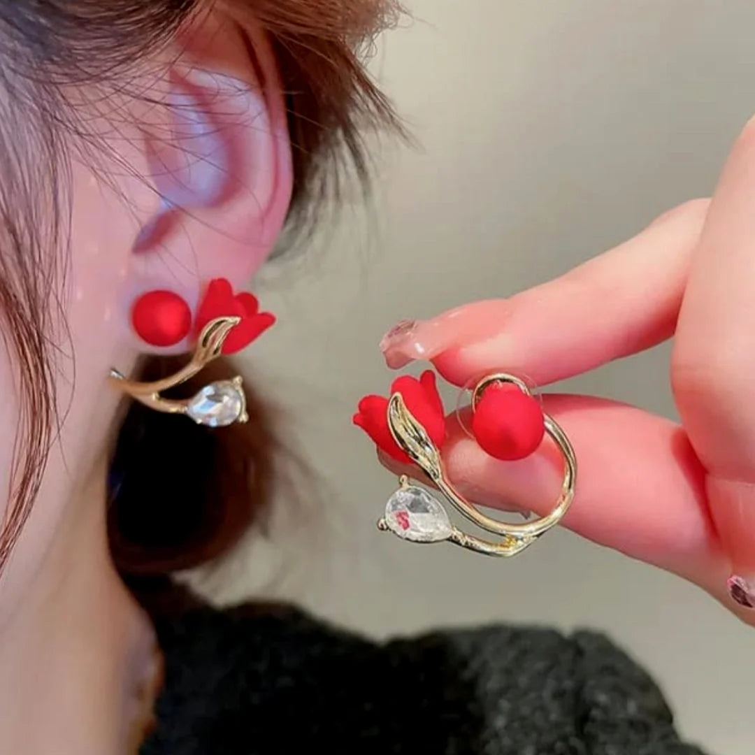 Flower Ear studs for women