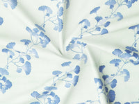 Thumbnail for Blue & Green Floral Double Fitted (Elastic) Bedsheet with 2 Pillow Covers