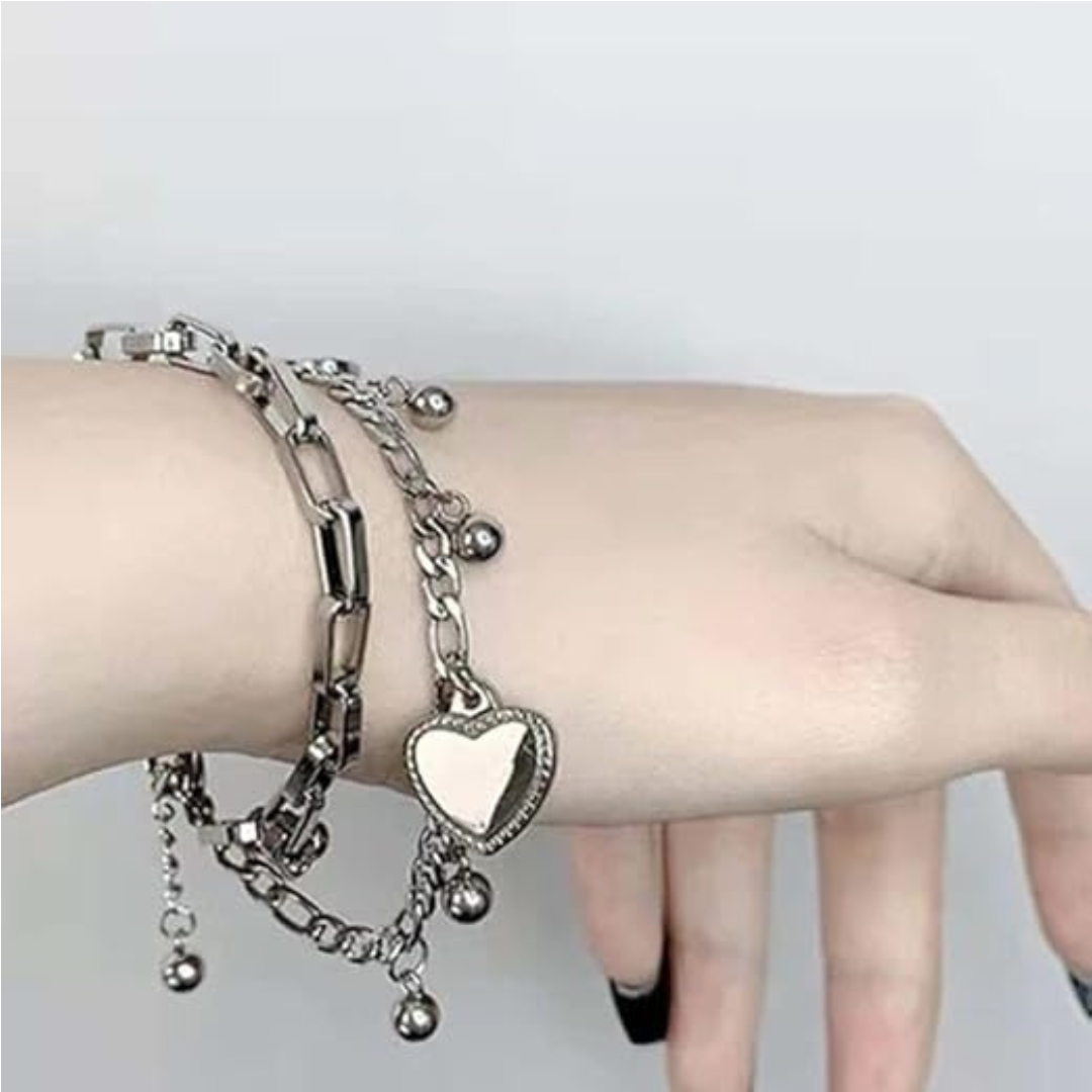 Multilayer  heart shape  bracelet
