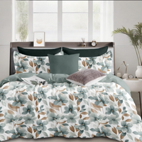 Thumbnail for Super Elegant Floral Cotton King Size Bedsheet Double Bed with 2 Pillow