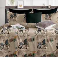 Thumbnail for Floral Majesty Cotton King Size Bedsheet Double Bed with 2 Pillow