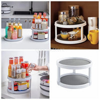 Thumbnail for Double Layer 360° Rotating Spice Rack Organizer
