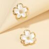 Flower Ear studs for women