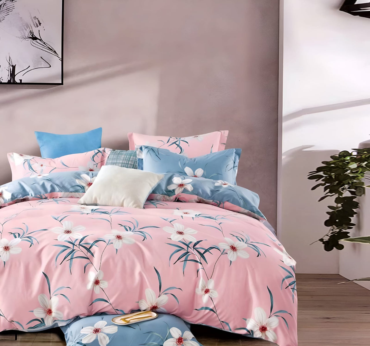 Summer Special Premium Queen Size Double Bed Bedsheet