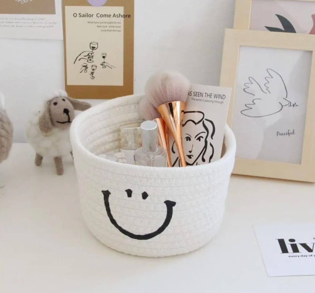 Handmade Cotton Thread Storage Bucket