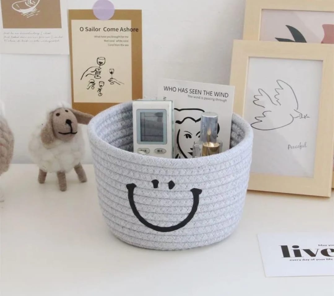 Handmade Cotton Thread Storage Bucket