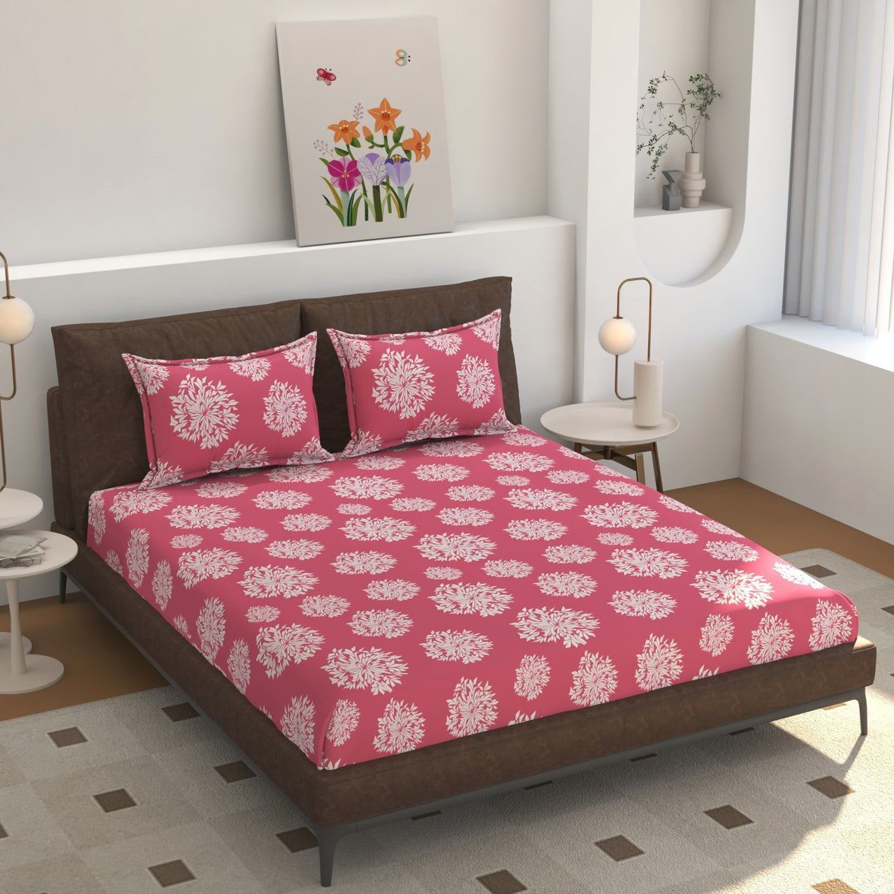 Elastic Fitted King Size Bedsheet – Ideal for Daily Comfort