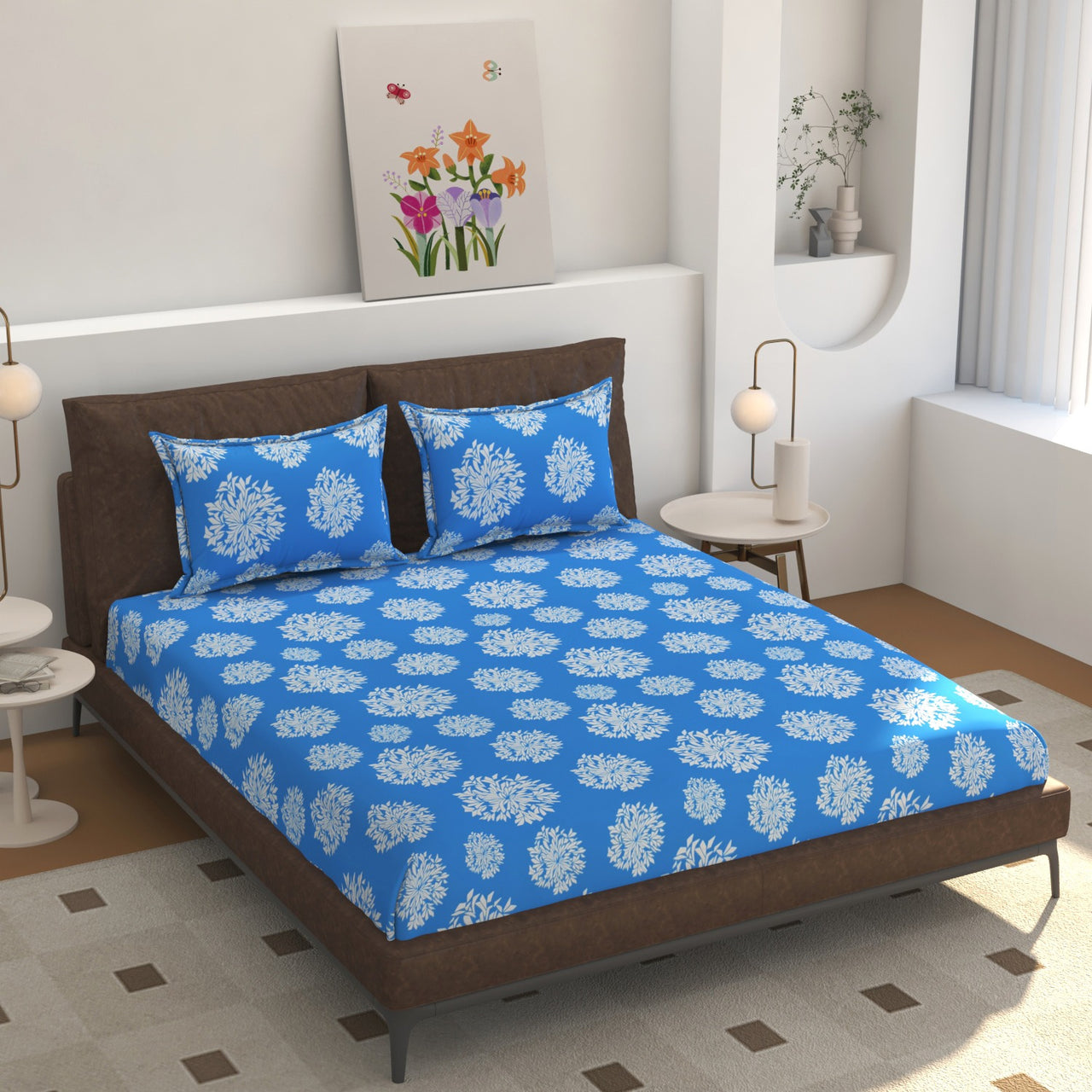 Anti-Slip King Size Elastic Bedsheet – Perfect Fit Design