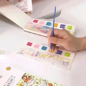 (Buy 1 Get 1 Free) Pocket Watercolour Painting Book