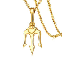 Thumbnail for Classic Fashion Trident Pendant Necklace for Men